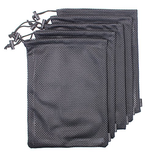 5 PCS Multi Purpose Nylon Mesh Drawstring Storage Ditty Bags for Travel & Outdoor Activity by Erlvery DaMain 31