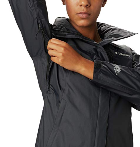 columbia women's pouration waterproof rain jacket