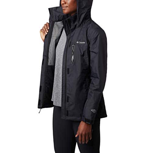 columbia women's pouration waterproof rain jacket