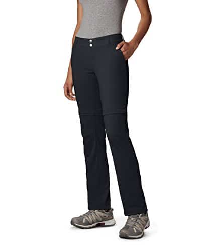 Columbia Women's Saturday Trail II Convertible Pant, Water & Stain Resistant, 12 Short, Black 9