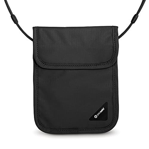 Pacsafe Coversafe X75 Anti-Theft RFID Blocking Neck Pouch, Black 13